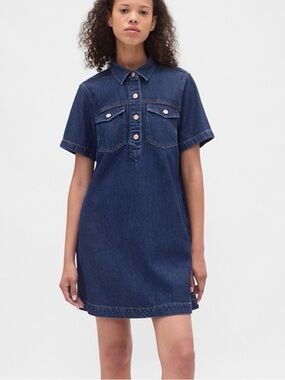 GAP Dark Blue Denim Dress, size Small Tall